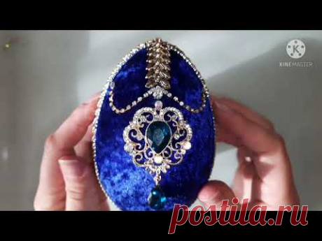 Как украсить пасхальное яйцо. How to decorate an Easter egg.
