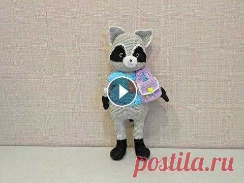 Игрушка амигуруми. Енот Тимошка крючком (Сrochet raccoon). Здравствуйте, дорогие подписчики и гости нашего канала! Меня зовут Полина. Альбом для ваших работ: Мы Вконтакте: Содержание: 00:03:23 Ноги 00:23:34 Ту...