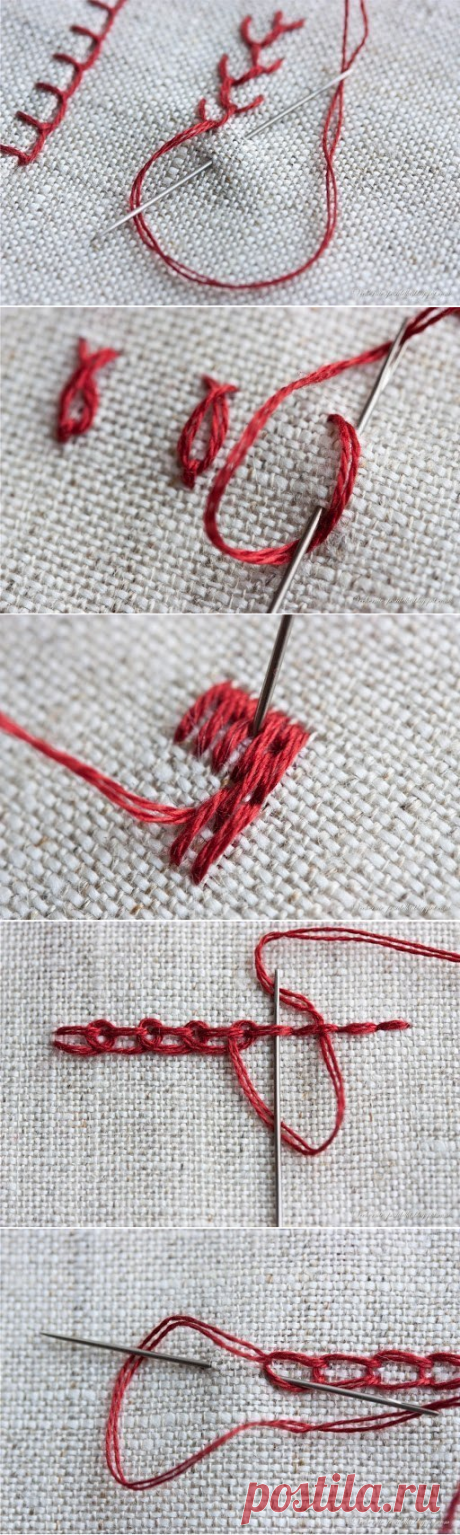 Виды швов для вышивки — Сделай сам, идеи для творчества - DIY Ideas