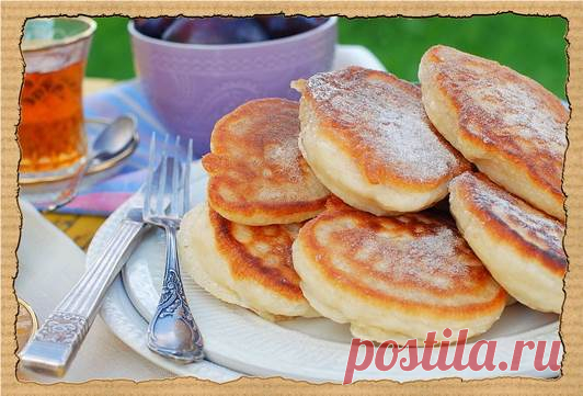 Пышные оладьи на кефире - Лучший рецепт с фото пошагово! Быстро, Просто, Очень вкусно!