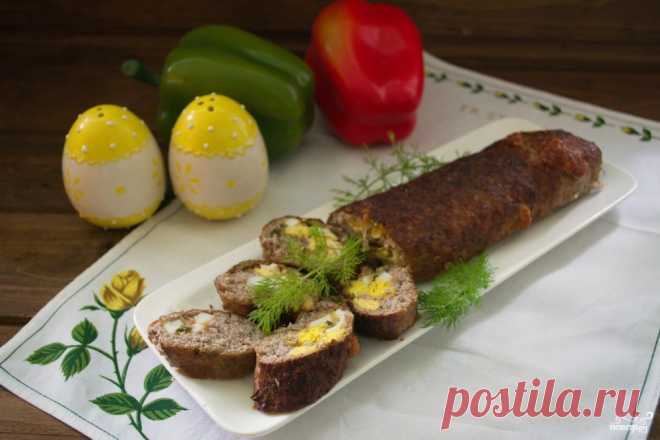 Сырно-мясной рулет - пошаговый рецепт с фото на Повар.ру