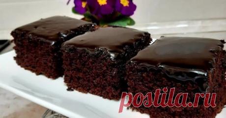 Быстрый влажный шоколадный торт