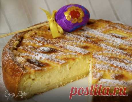 Итальянский пасхальный пирог с миндалем и заварным кремом (Pastiera). Ингредиенты: рикотта, молоко, яйца куриные | Официальный сайт кулинарных рецептов