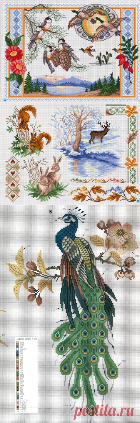 Схемы для вышивок крестиком в детскую