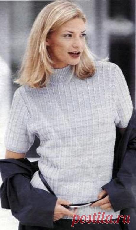 Вязаный светло – серый пуловер размер 36/38 » Будь настоящей хозяйкой