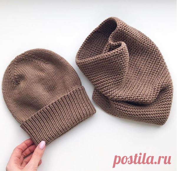 Шапочка и снуд от @knitwear_by_mari  
⠀ 
Пряжа BBB Martine цвет 8995Нужно 6 моточковВяжем в 2 нити🤗 На шапку берем спицы 4,5 мм. Плотность 10х10 см=21 петля х 30 рядов. 
⠀ 
Эта шапулина на голову объемом 55-58 см, набираем 92 петли+1 петля для того, чтобы сомкнуть вязание в круг. Количество петель на шапку должно быть кратно 4рем для красивого формирования макушки. 
Вяжем резинкой 1 лицевая х 1 изнаночная - 48 рядов, далее переходим на лицевую гладь (все ряды и петли лице...