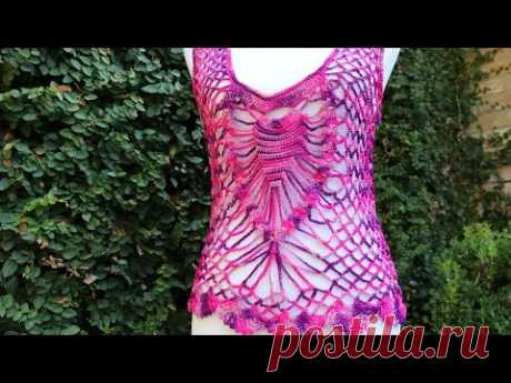 Blusa 2 Piñas Crochet - YouTube