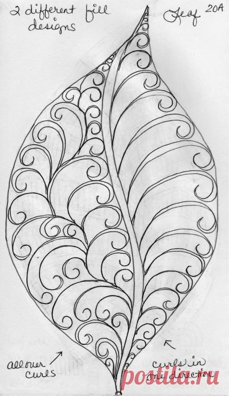 LuAnn Kessi: Sketch Book.....Leaf Designs 4