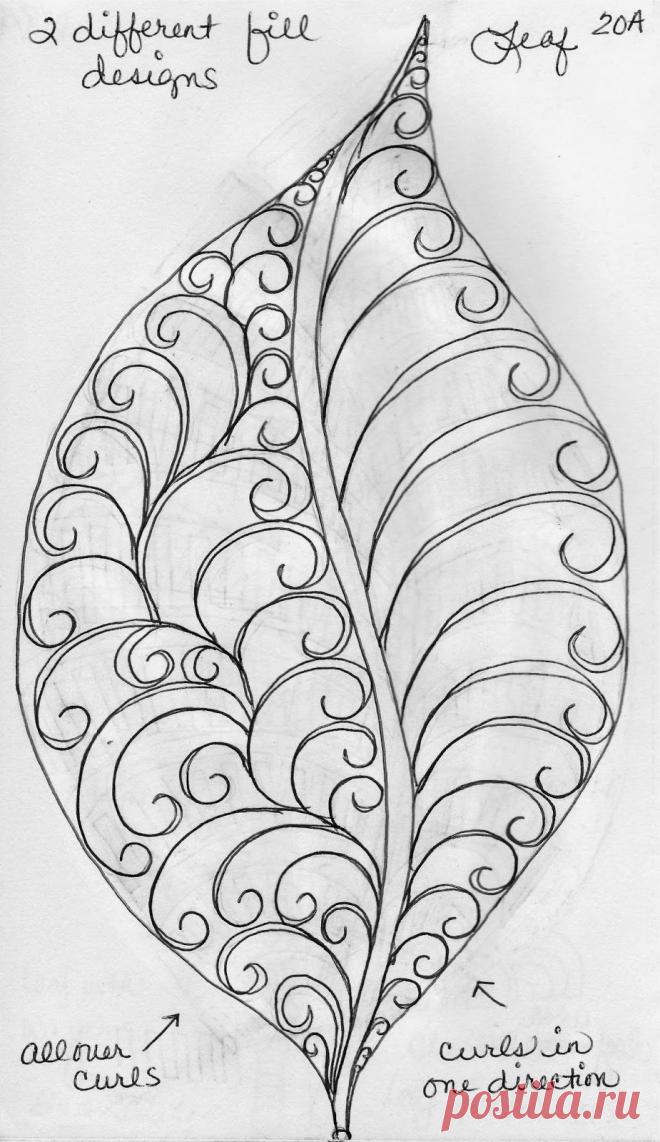 LuAnn Kessi: Sketch Book.....Leaf Designs 4