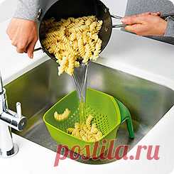 Дуршлаг Joseph Joseph Square Colander Plus Medium Красный