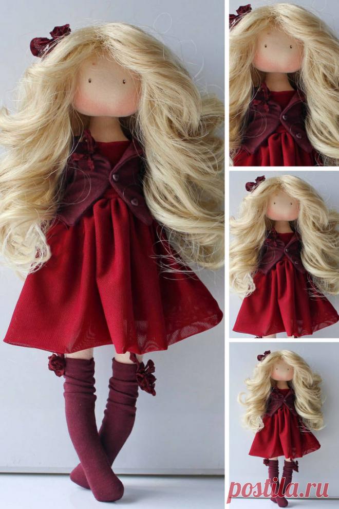 Art doll Lady present Soft doll Cloth doll Handmade doll Best