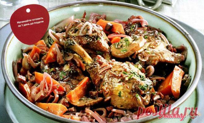 Петух в вине » Смакуй - кулинарные рецепты со всего света!