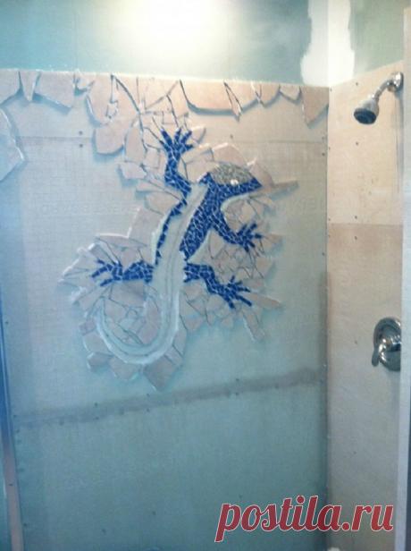 Панно своими руками - простая и стильная идея преображения ванной