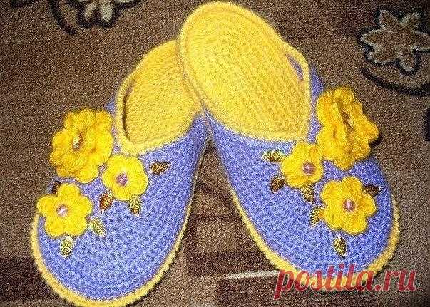 Тапочки крючком