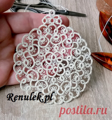 PDF Original Shuttle Tatting Pattern. Xmas Bubble2. от Renulek