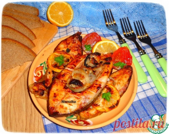 Карп в сметано-лимонном маринаде Кулинарный рецепт