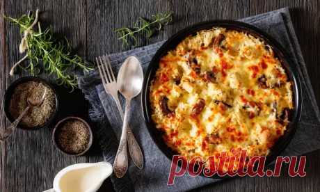 Нежная запеканка с грибами и сыром моцарелла - Parents.ru - Медиаплатформа МирТесен