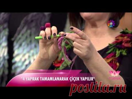Узор крючком Зубы дракона
