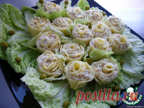 нежная закуска с необыкновенным вкусом &quot;Розы для милых дам!&quot; - Делаем на праздник красоту!.