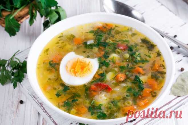 Рисовый суп с замороженными овощами