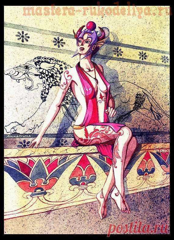 Мастера рукоделия - рукоделие для дома. Бесплатные мастер-классы, фото и видео уроки - Акварель: Техника рисования - Лилит