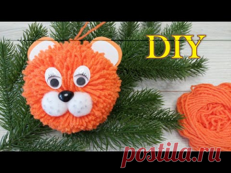 СИМВОЛ 2022 своими руками. ТИГР из НИТОК.
