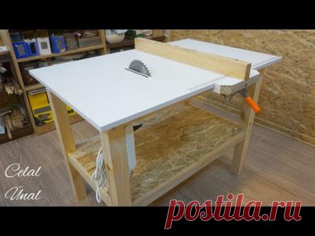 Изготовление простой настольной пилы / Самодельная настольная пила часть 1