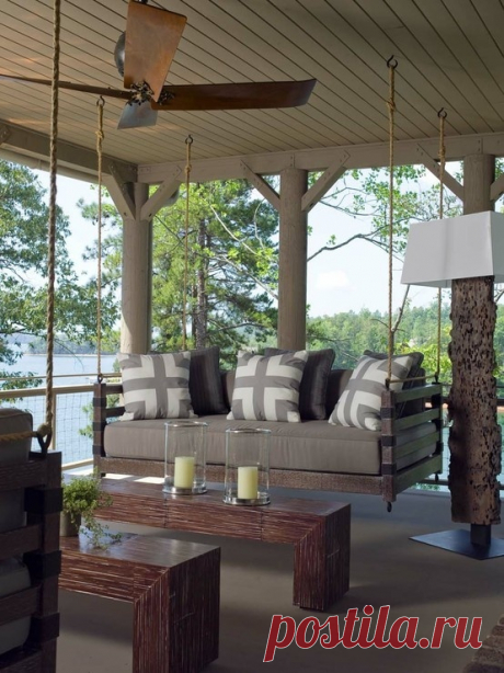 Interior Design Inspiration For Your Outdoor Space. I just need a house to go with it on a lake of course! - TOMORROWS ADVENTURES