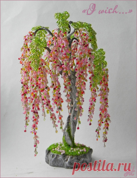 Глициния &quot;I wish...&quot; | biser.info - всё о бисере и бисерном творчестве