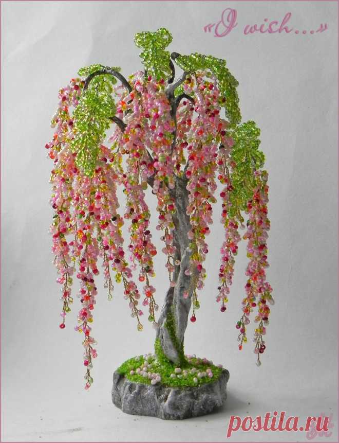 Глициния "I wish..." | biser.info - всё о бисере и бисерном творчестве