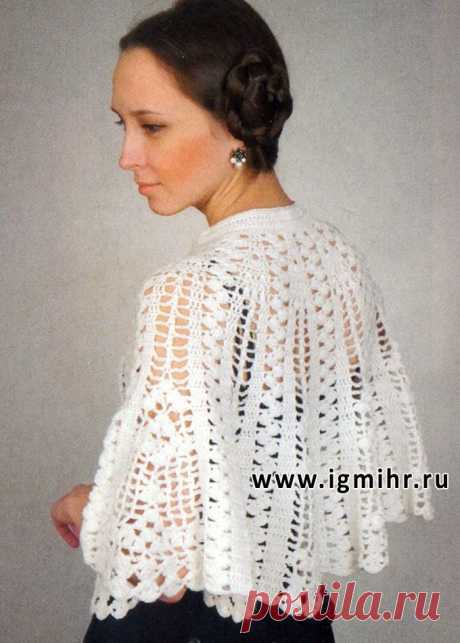 Накидка «Снежинка». Крючок