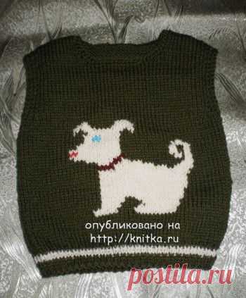 Жилетка связаная спицами с описанием и схемой вязания, Вязание для детей