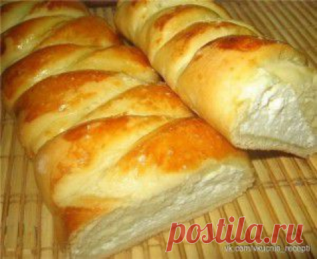 Плетенка с творожной начинкой - Простые рецепты Овкусе.ру