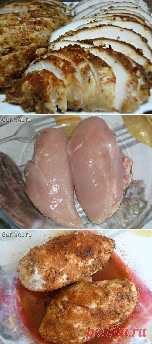 Пастрома сочная из куриного филе (за 12 минут).