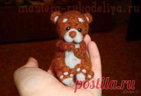 Мастера рукоделия - рукоделие для дома. Бесплатные мастер-классы, фото и видео уроки - Мастер-класс по сухому валянию: Игрушка Новорожденный мишутка