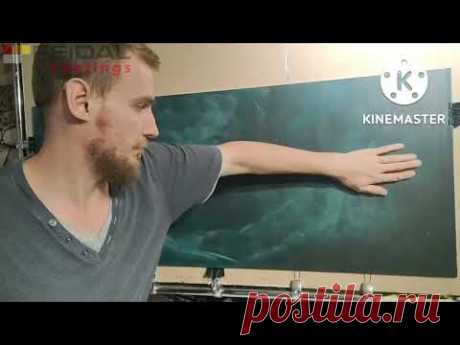 Рисуем 3D изображение красками для стен! Имитация декоративных панелей!