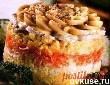 Салат "КУРОЧКА С ОРЕШКАМИ" - Простые рецепты Овкусе.ру