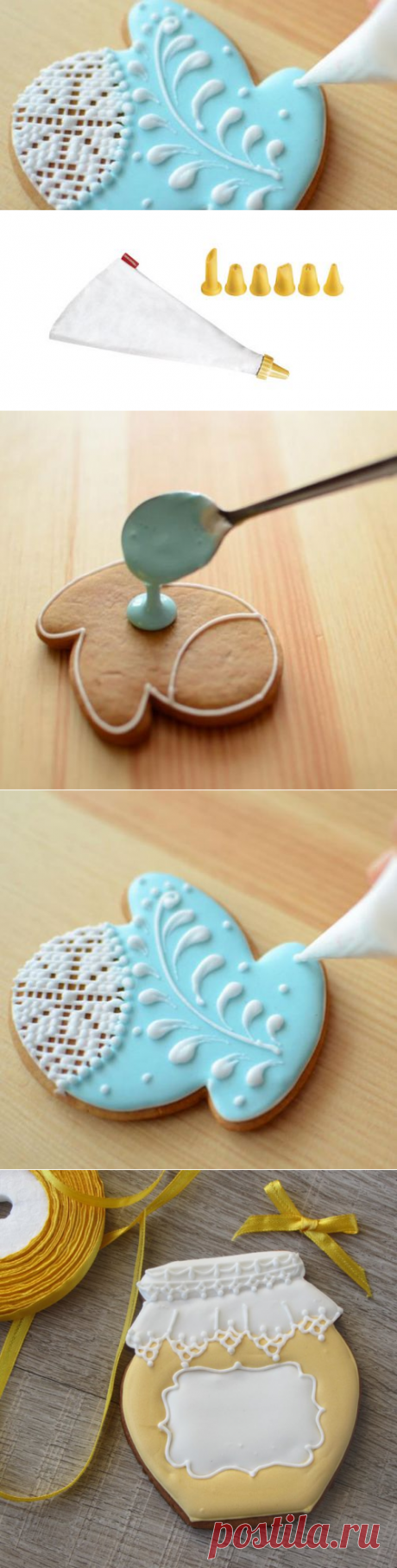 Как расписывать пряники глазурью и айсингом
нужно приготовить следующие инструменты:
кондитерские насадки и кондитерский мешок;
ложечки небольшого размера;
иголки либо зубочистки;
лопатки кондитерские.