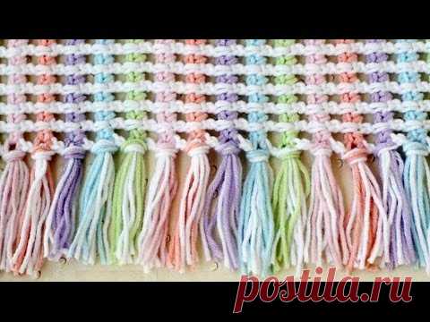 УЗОР ЦВЕТНОЙ КРЮЧКОМ