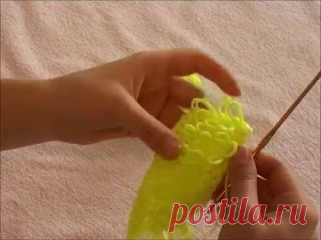 вытянутые петли крючком