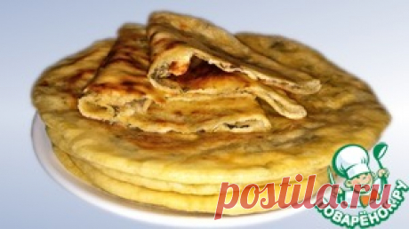 Хычины с сыром и зеленью - кулинарный рецепт