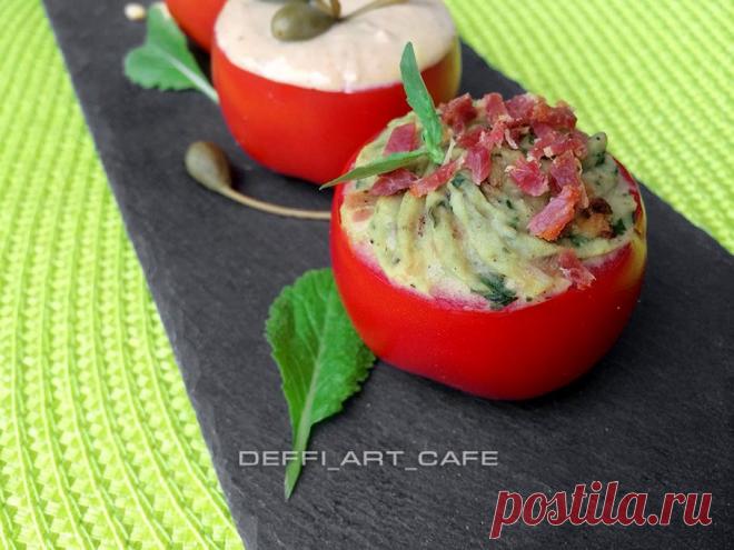 ТОМАТЫ С ТРЕМЯ СОУСАМИ | 4vkusa.ru