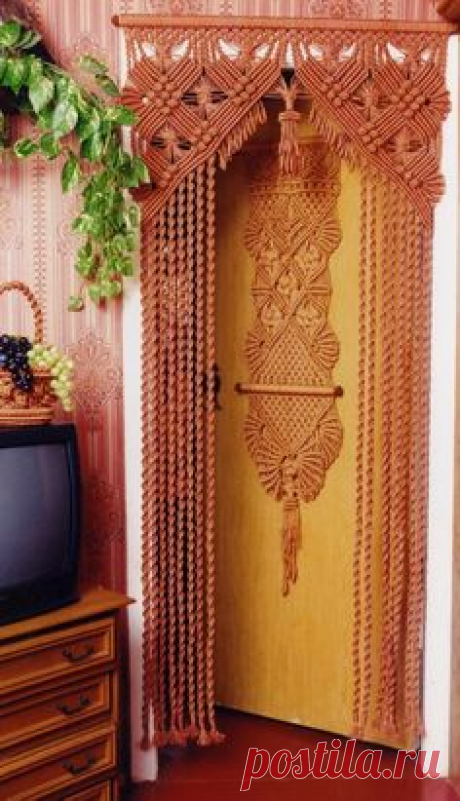 Макраме Шторы - patterns for door hangings, to buy