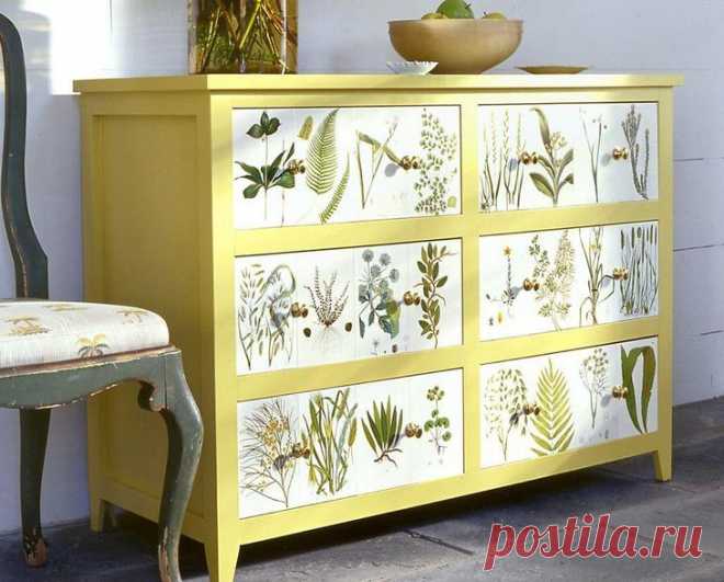 Декупаж картины из открытки и салфеток