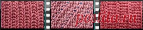 Тунисское вязание - Тунисские узоры - Косой ажурный узор, имитация резинки, вертикальные косички – Узор 46