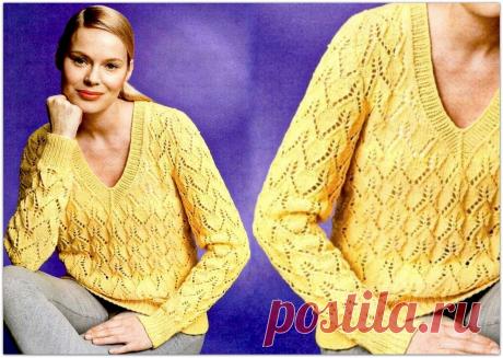 Лимонное настроение: вяжем женские модели спицами в весеннем жёлтом цвете | Paradosik_Handmade | Яндекс Дзен