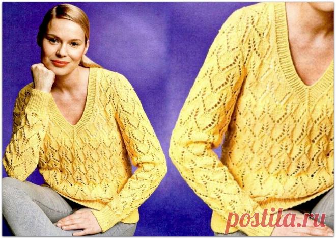 Лимонное настроение: вяжем женские модели спицами в весеннем жёлтом цвете | Paradosik_Handmade | Яндекс Дзен