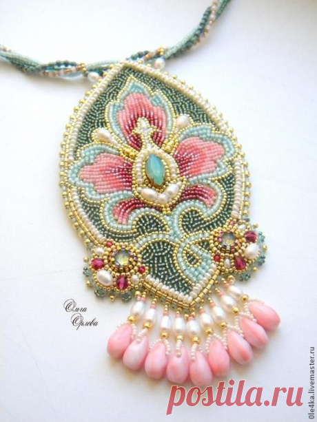 a8c9aad336586a1875b6e6f80brx--ukrasheniya-skazochnyj-tsvetok.jpg 576×768 пикс | Beadwork, Embroidery