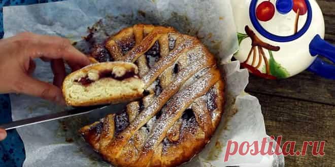 Как приготовить открытый пирог с вареньем