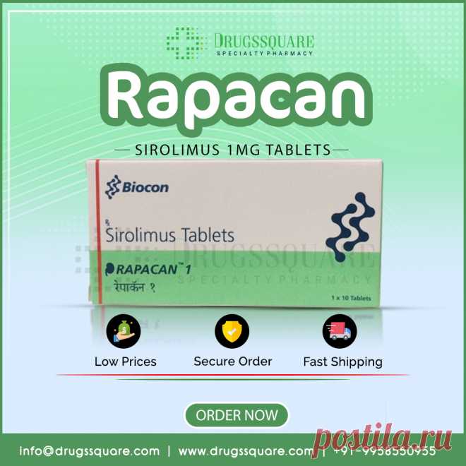 Цена таблетки Рапакан 1 мг - торговая марка Сиролимус

Таблетка Rapacan 1 мг также используется для лечения спорадического лимфангиолейомиоматоза (S-LAM) с умеренным заболеванием легких или снижением функции легких. Купить Рапакан 1 мг сиролимус в таблетках онлайн и непатентованные аналоги по самой низкой цене на сайте Drugssquare.com